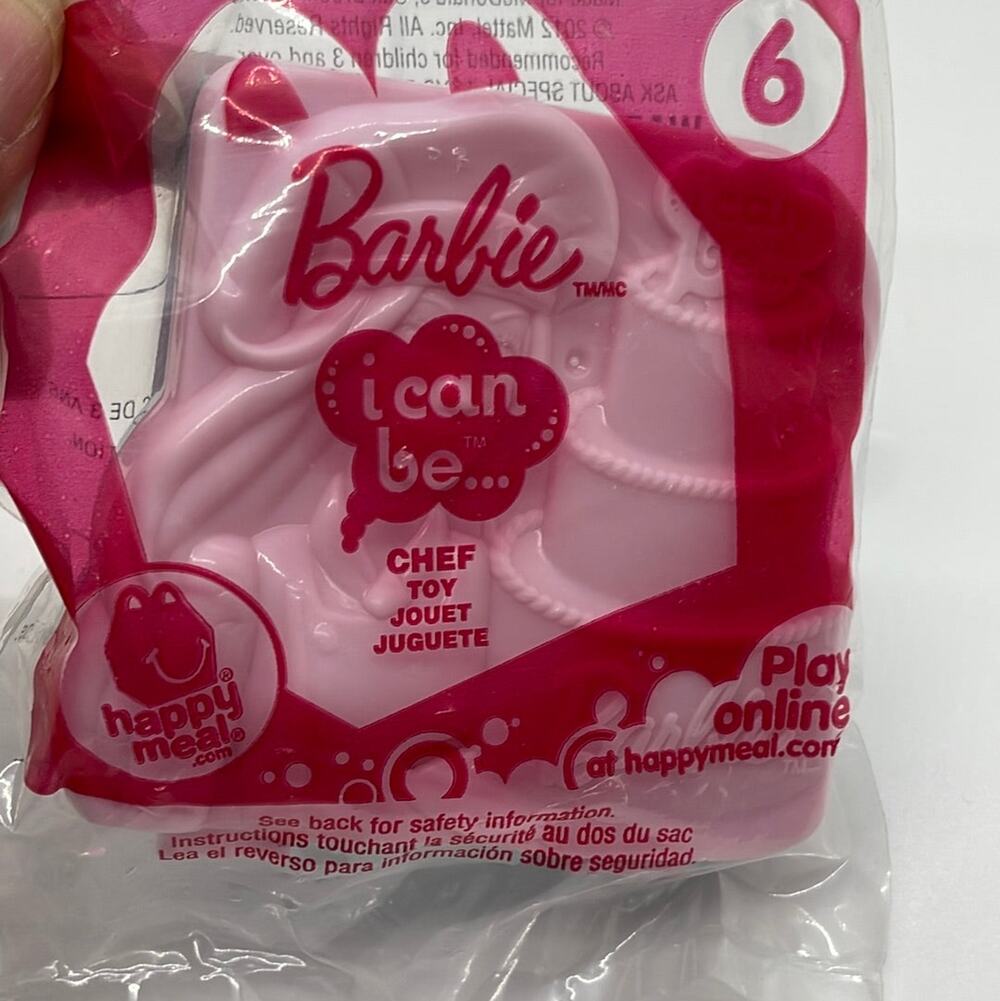 McDonald's 2012 Barbie I Can Be Chef Toy #6 Cake Decorating